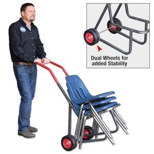 Stacking Chairs Cart Mover for Schools