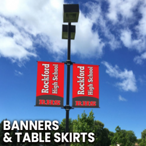 Custom School Banners and Table Skirts