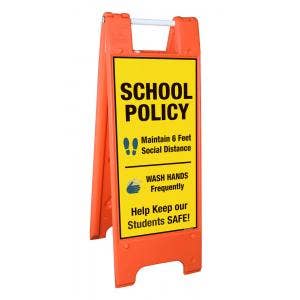 A-Frame School Health & Safety Signs