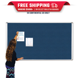 Bulletin Boards in Fabric or Cork