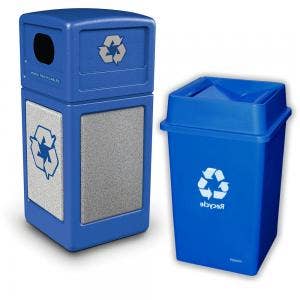 Plastic Recycling Cans