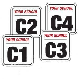 Door Identification Number Decals for Schools