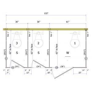 Free Standing Layouts for Phenolic Core Toilet Partitions