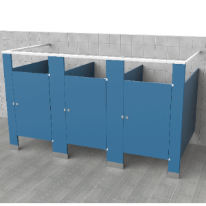 Free Standing Layouts for Powder Coated Steel Toilet Partitions