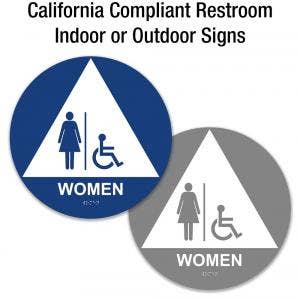 California Title 24 Compliant Room Identification Signs for Schools
