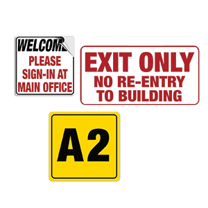 Direct Foot Traffic with Door & Window Message Decals for Schools