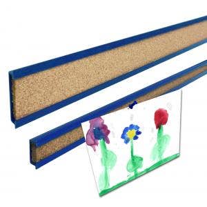 Cork Display Strip - Plastic Frame with Natural Cork