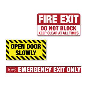 Exit Door Decals for School Doors