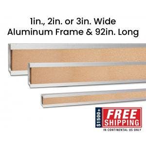 Cork Display Strips - Aluminum Frame with Vinyl-Blend Cork