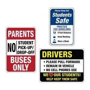 In-Stock Aluminum Signs for Schools