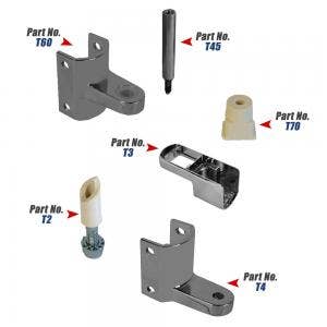 Hinge Kits for Powder Coated Steel Partitions in Schools