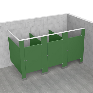 In-Corner Layouts for Phenolic Core Toilet Partitions