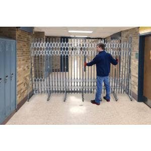 Folding Security Gates for School Hallways