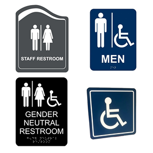 School Restroom Signs