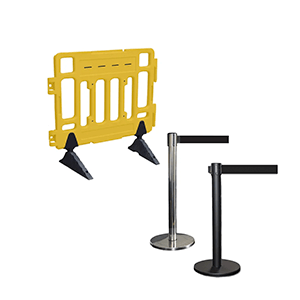 Barricades and Belt Systems for School Crowd Control