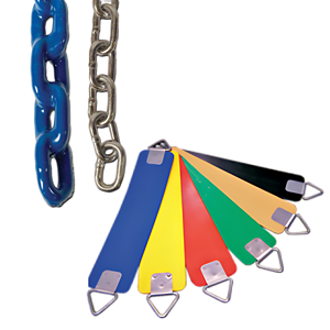 Swing Set Seats, Chains, Parts and Hardware for Schools