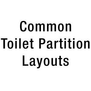 Common Phenolic Core Toilet Partition Layouts for Schools